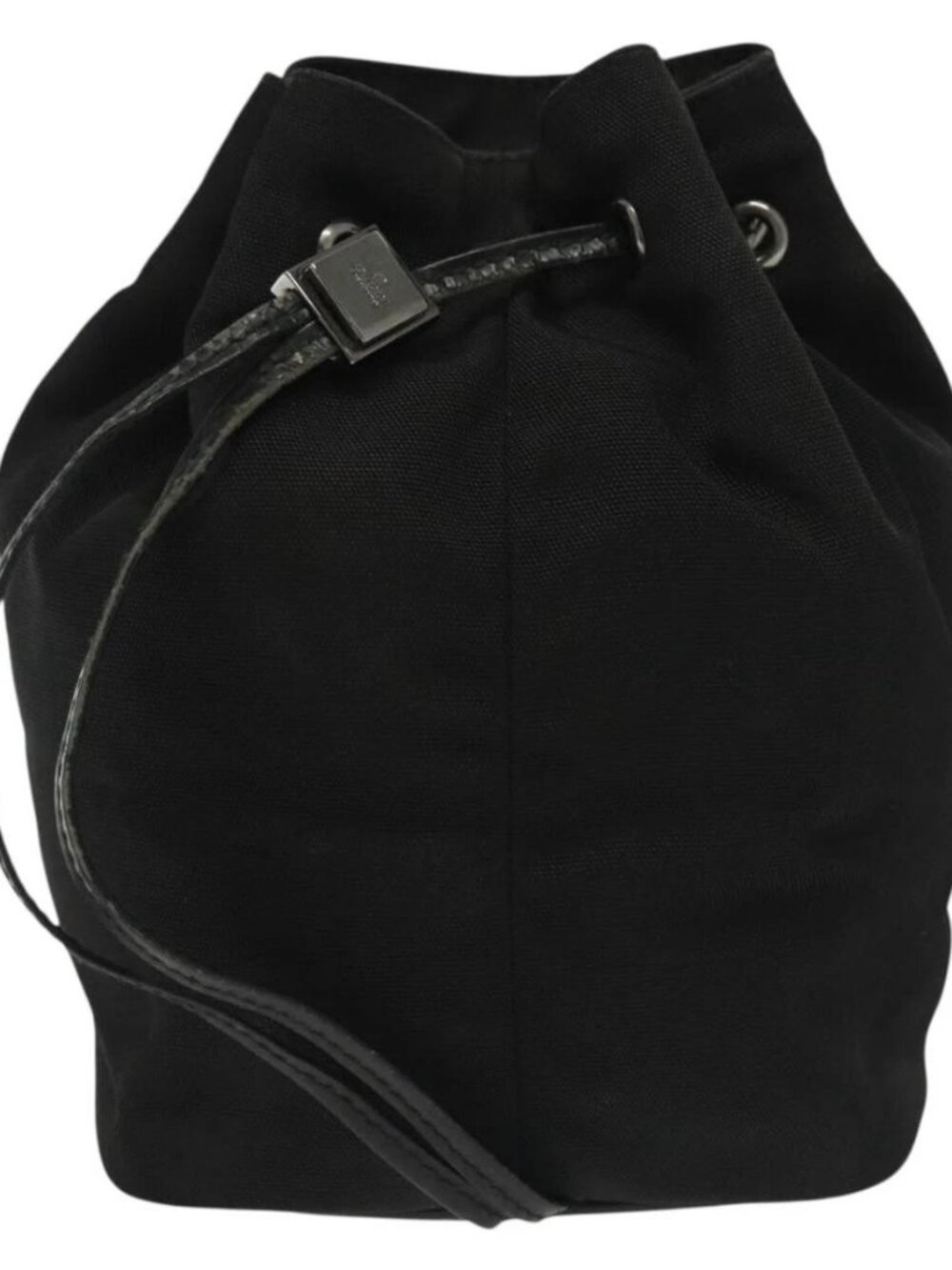 Gucci Pouch Nylon Black Silver 039 0973 Auth 135018 View 2